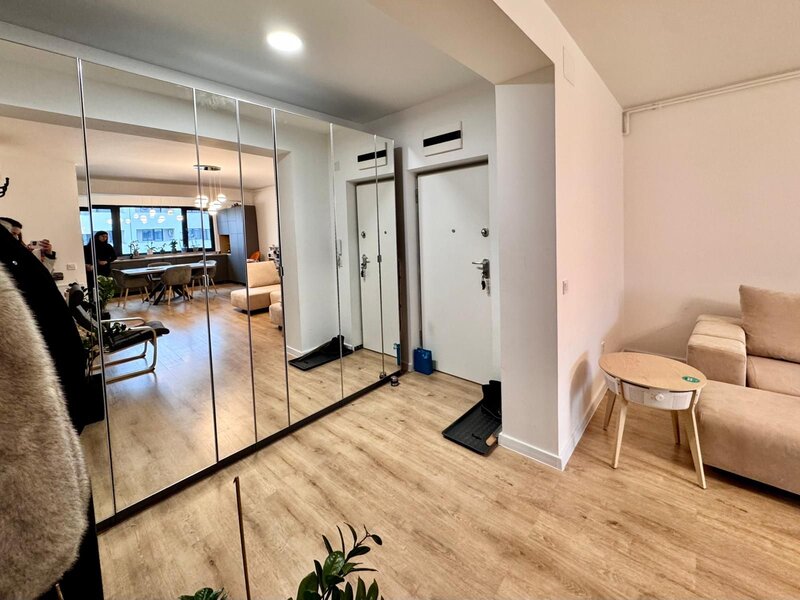 Pipera, Rond OMV 2 camere, parcare, boxa la cerere/ Ivory, nou